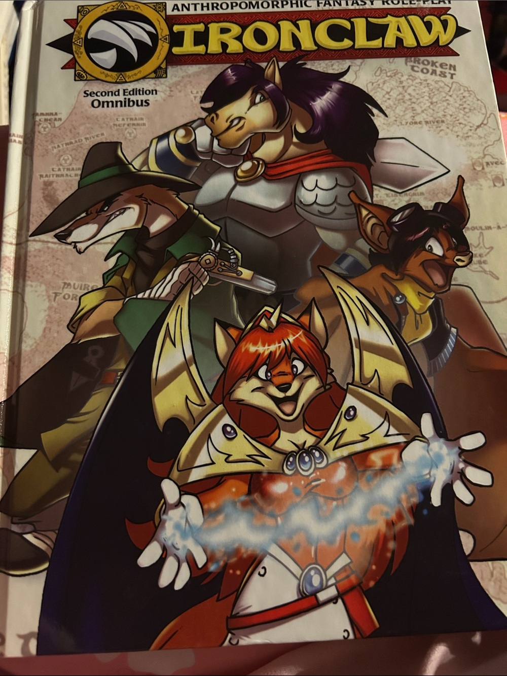 Fantasy Poster - Red, Purple, Brown, Black